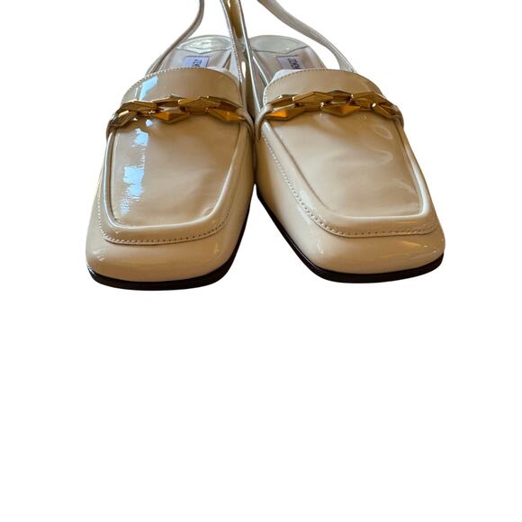 Jimmy Choo NIB Diamonte 45 Tilda Slingback Pumps in Latte Size 39.5 - Picture 3 of 11